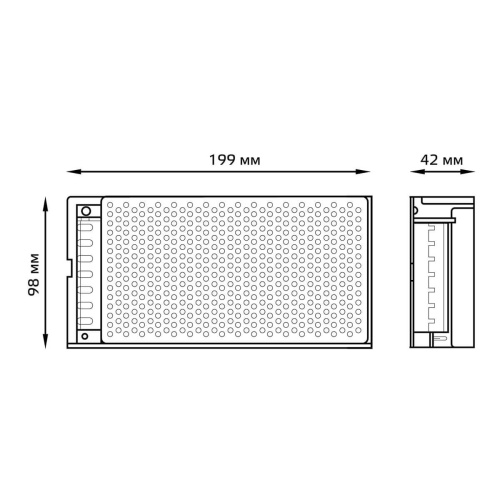 Блок питания Gauss Led Strip PS 12V 100W IP20 10A 202003100 Блок питания Gauss Led Strip PS 12V 100W IP20 10A 202003100