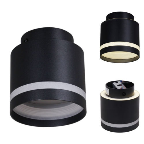 Потолочный светильник Reluce 53001-9.5-001IL GX53+LED3W BK Потолочный светильник Reluce 53001-9.5-001IL GX53+LED3W BK