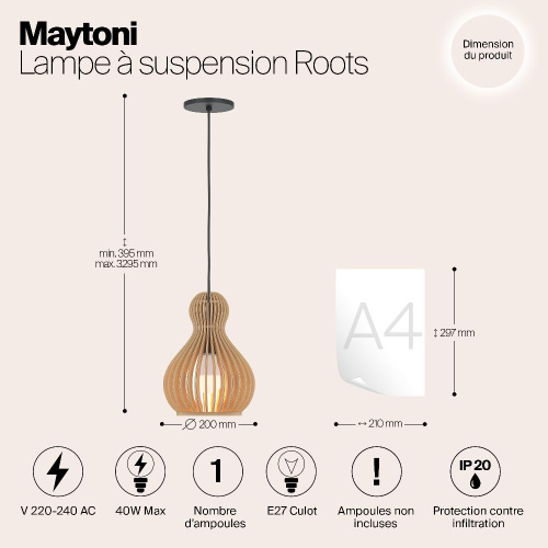 Подвесной светильник Maytoni MOD192PL-01W Подвесной светильник Maytoni MOD192PL-01W