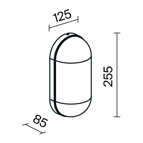 Настенный светильник (бра) Outdoor O449WL-01GF