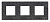 Рамка 3-постовая ABB Zenit сланец 2CLA227300N2201