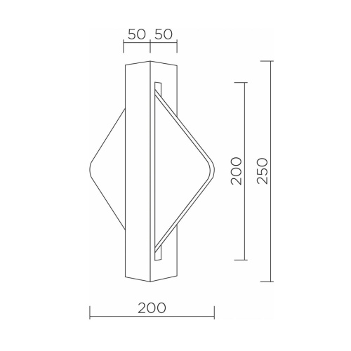 Настенный светильник LED4U L7388-250 WH