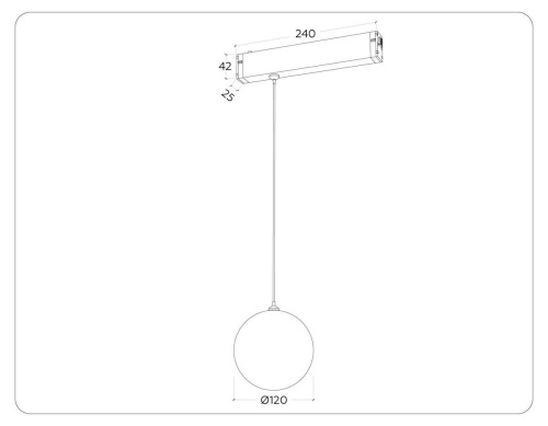 Трековый светодиодный светильник Ambrella Light Track System Magnetic 220V GL1442 Трековый светодиодный светильник Ambrella Light Track System Magnetic 220V GL1442