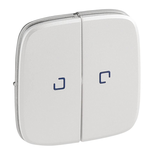 Лицевая панель Legrand Valena Allure выключателя двухклавишного с подсветкой жемчуг 755229 Лицевая панель Legrand Valena Allure выключателя двухклавишного с подсветкой жемчуг 755229