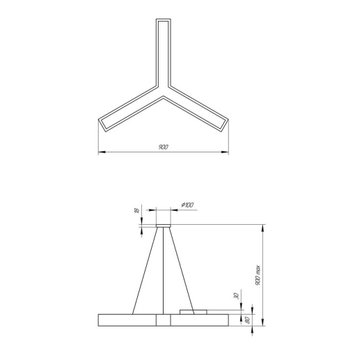 Подвесной светодиодный cветильник Geometria ЭРА Igrek SPO-143-W-40K-056 56Вт 4000К белый Б0050570 Подвесной светодиодный cветильник Geometria ЭРА Igrek SPO-143-W-40K-056 56Вт 4000К белый Б0050570