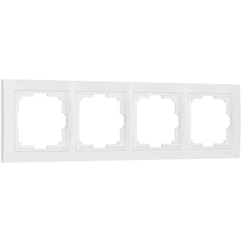 Рамка на 4 поста Werkel Snabb basic белый W0042001 4690389161414 Рамка на 4 поста Werkel Snabb basic белый W0042001 4690389161414