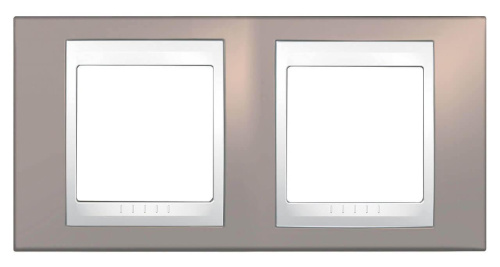 Рамка 2-постовая Schneider Electric Unica Хамелеон MGU6.004.874 Рамка 2-постовая Schneider Electric Unica Хамелеон MGU6.004.874
