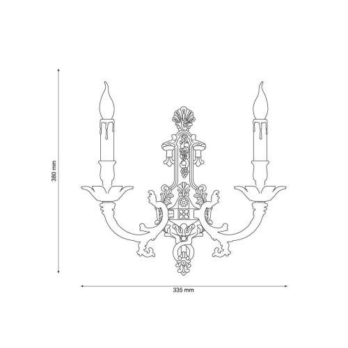 Бра Lucia Tucci Firenze W1781.2 Antique Gold Бра Lucia Tucci Firenze W1781.2 Antique Gold