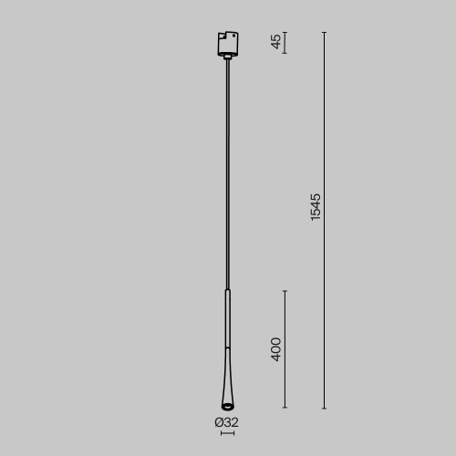 Трековый подвесной светильник Technical TR167-1-7W3K-M-B Трековый подвесной светильник Technical TR167-1-7W3K-M-B
