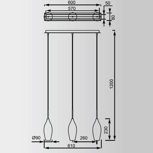 Подвесной светильник Zumaline Champagne MD2101B-3S Подвесной светильник Zumaline Champagne MD2101B-3S