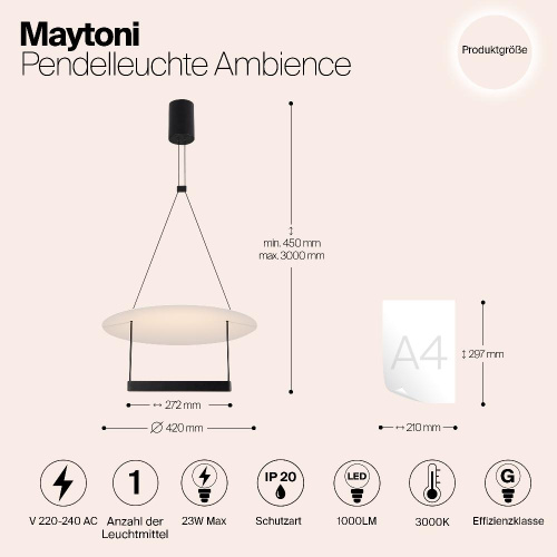 Подвесной светильник Maytoni MOD280PL-L23B3K Подвесной светильник Maytoni MOD280PL-L23B3K