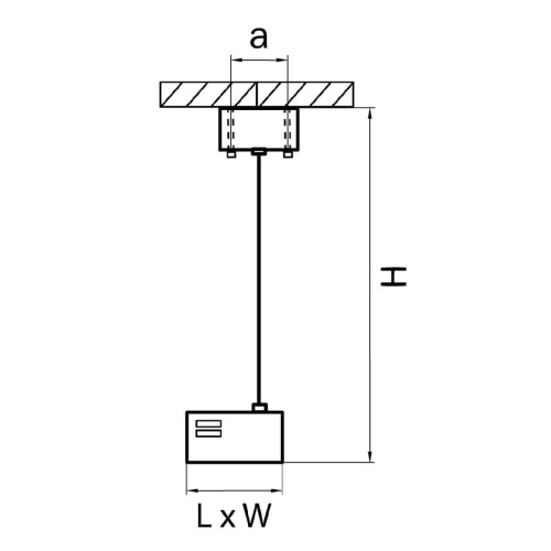 Питание подвесное Lightstar Barra 504297