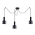 Подвесная люстра Ideal Lux Holly SP3 Nero 231594 Подвесная люстра Ideal Lux Holly SP3 Nero 231594