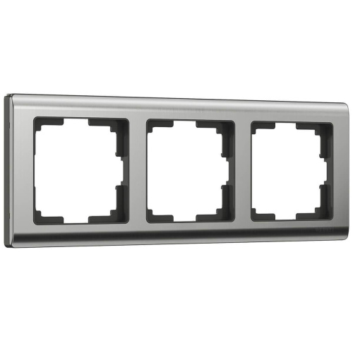 Рамка Werkel Metallic на 3 поста глянцевый никель WL02-Frame-03 4690389045929 Рамка Werkel Metallic на 3 поста глянцевый никель WL02-Frame-03 4690389045929