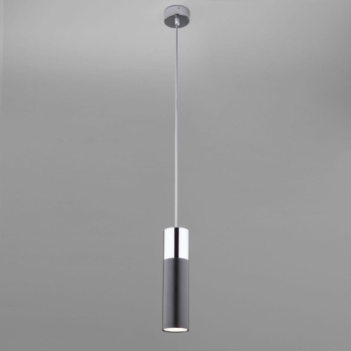 Подвесной светильник Eurosvet 50135/1 LED хром/черный Подвесной светильник Eurosvet 50135/1 LED хром/черный
