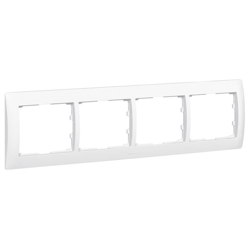 Рамка 4-постовая Legrand Galea Life белая 771004 Рамка 4-постовая Legrand Galea Life белая 771004