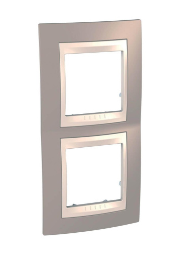Рамка 2-постовая вертикальная Schneider Electric Unica Хамелеон MGU6.004V.574 Рамка 2-постовая вертикальная Schneider Electric Unica Хамелеон MGU6.004V.574