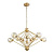 Подвесная люстра Crystal Lux Francisca SP10 Gold/Cognac