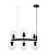 Подвесная люстра Lumina Deco Ceredo LDP 6034-6 RND BK