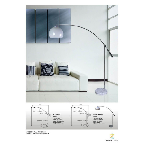 Торшер Zumaline Manhattan TS-061121M Торшер Zumaline Manhattan TS-061121M