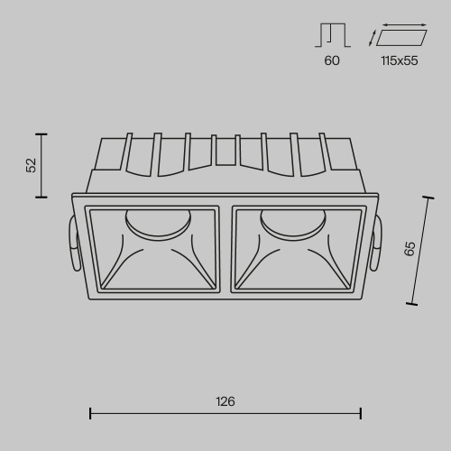 Встраиваемый светильник Technical DL043-02-10W3K-SQ-WB Встраиваемый светильник Technical DL043-02-10W3K-SQ-WB