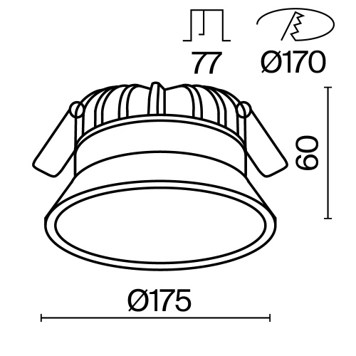 Встраиваемый светильник Technical DL055-24W3-4-6K-W Встраиваемый светильник Technical DL055-24W3-4-6K-W