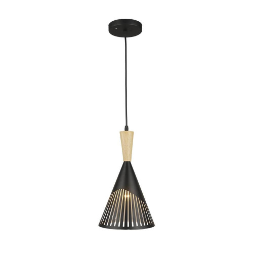 Подвесная люстра Seven Fires Noema SF3327/1P-BK-WD Подвесная люстра Seven Fires Noema SF3327/1P-BK-WD