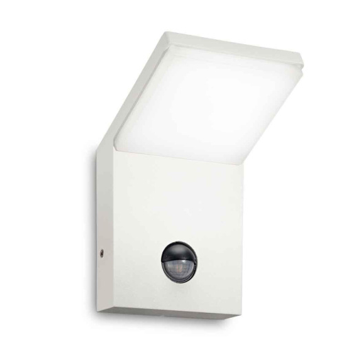 Уличный настенный светодиодный светильник Ideal Lux Style Ap Sensor Bianco 4000K 209852 Уличный настенный светодиодный светильник Ideal Lux Style Ap Sensor Bianco 4000K 209852