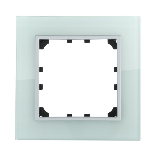 Рамка LK Studio 1-постовая из натурального светлого стекла LK60 864111-1 Рамка LK Studio 1-постовая из натурального светлого стекла LK60 864111-1