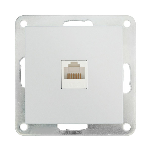 Розетка LK Studio компьютерная RJ-45 кат. 5е с накладкой (серебристый металлик) LK80 846103-1 Розетка LK Studio компьютерная RJ-45 кат. 5е с накладкой (серебристый металлик) LK80 846103-1