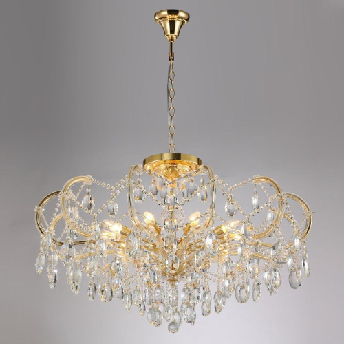Подвесная люстра Crystal Lux Hollywood SP-PL10 Gold D1000 Подвесная люстра Crystal Lux Hollywood SP-PL10 Gold D1000