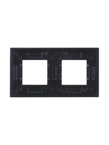 Рамка 2-постовая ABB Zenit стекло кофейное 2CLA227200N3701