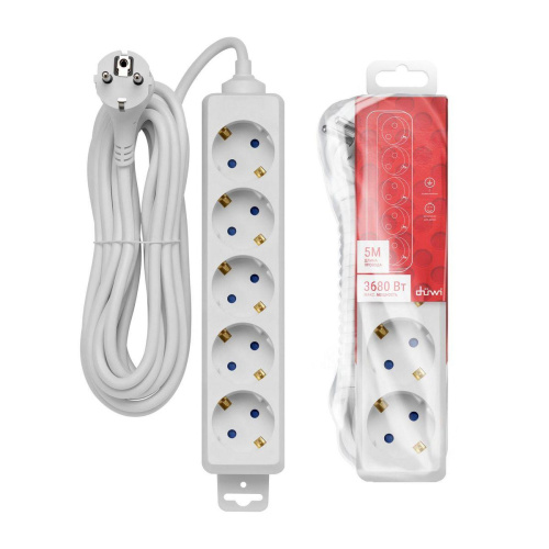 Удлинитель Duwi 5гн 5м с/з 32061 6 Удлинитель Duwi 5гн 5м с/з 32061 6