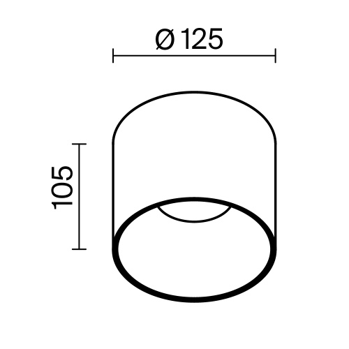 Потолочный светильник Technical C064CL-01-25W3K-RD-WB Потолочный светильник Technical C064CL-01-25W3K-RD-WB