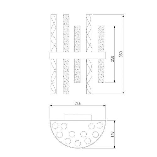 Настенный светильник Bogates Hollis 368/2 Настенный светильник Bogates Hollis 368/2