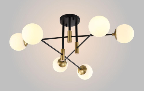 Потолочная люстра Crystal Lux Fidel PL6 Black Потолочная люстра Crystal Lux Fidel PL6 Black