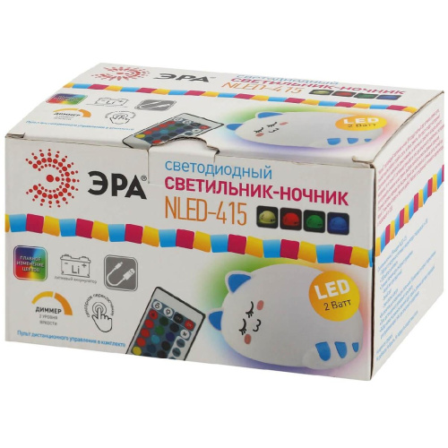 Настольная лампа ЭРА NLED-415-2W-BU Б0041095 Настольная лампа ЭРА NLED-415-2W-BU Б0041095