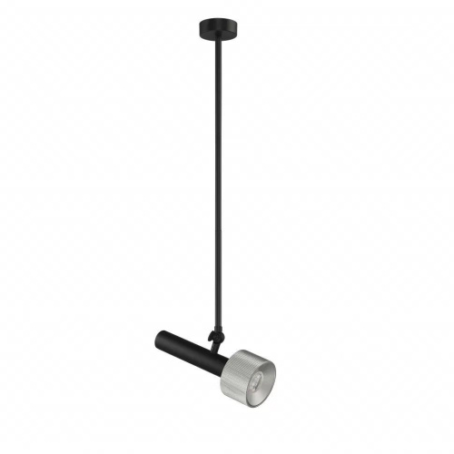 Подвесной светильник iLedex Delta 2361-1 BK+SL Подвесной светильник iLedex Delta 2361-1 BK+SL