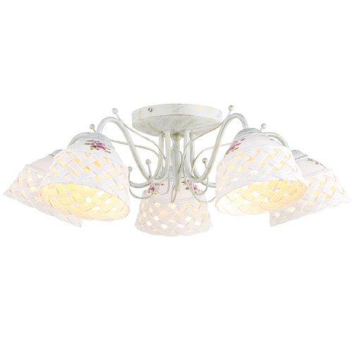 Потолочная люстра Arte Lamp Wicker A6616PL-5WG Потолочная люстра Arte Lamp Wicker A6616PL-5WG