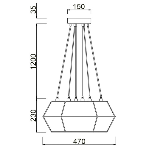 Подвесной светильник Vele Luce Tempo VL6322P06 Подвесной светильник Vele Luce Tempo VL6322P06