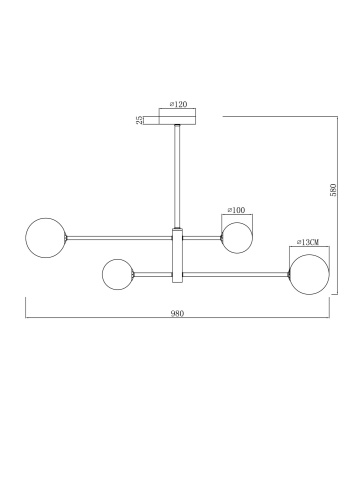 Потолочный светильник Freya FR5376CL-04B Потолочный светильник Freya FR5376CL-04B