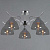 Светильник потолочный Illumico IL0733-5ASQ-25 CR AREZZO