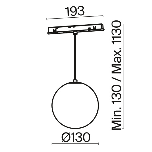 Трековый светильник Technical TR039-4-5WTW-DD-B