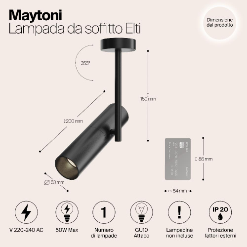 Спот Maytoni Elti C020CL-01B