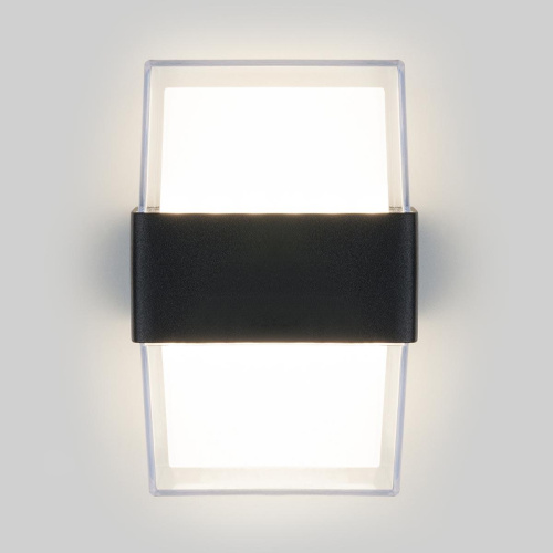 Уличный настенный светодиодный светильник Elektrostandard 1519 Techno LED Maul чёрный a048170 Уличный настенный светодиодный светильник Elektrostandard 1519 Techno LED Maul чёрный a048170