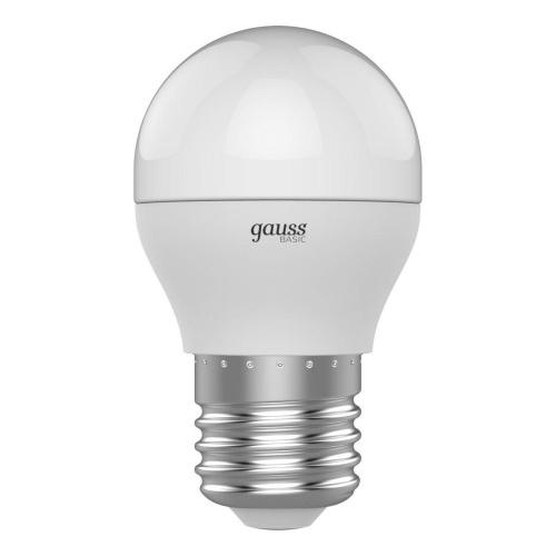 Лампа светодиодная Gauss E27 7,5W 3000К матовая 1053218 Лампа светодиодная Gauss E27 7,5W 3000К матовая 1053218
