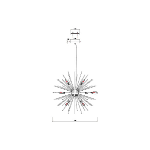 Подвесной светильник Vele Luce Brina VL5673P14 Подвесной светильник Vele Luce Brina VL5673P14
