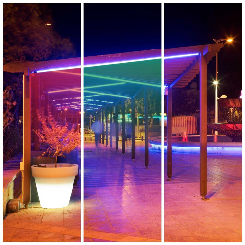 Светодиодная влагозащищенная лента Apeyron 14,4W/m 60LED/m 5050SMD разноцветная 5M 12BL Светодиодная влагозащищенная лента Apeyron 14,4W/m 60LED/m 5050SMD разноцветная 5M 12BL