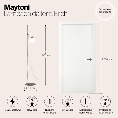Торшер Maytoni Erich MOD221-FL-01-N Торшер Maytoni Erich MOD221-FL-01-N