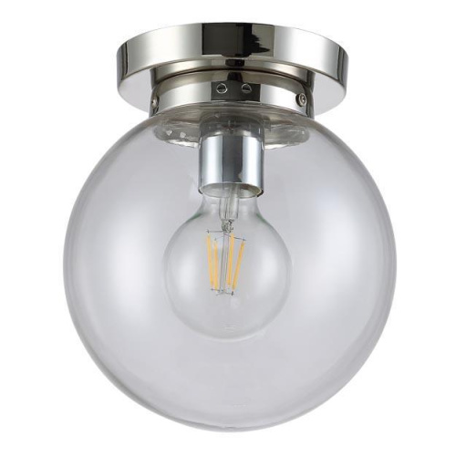 Потолочный светильник Crystal Lux Mario PL1 D200 Nickel/Transparente Потолочный светильник Crystal Lux Mario PL1 D200 Nickel/Transparente